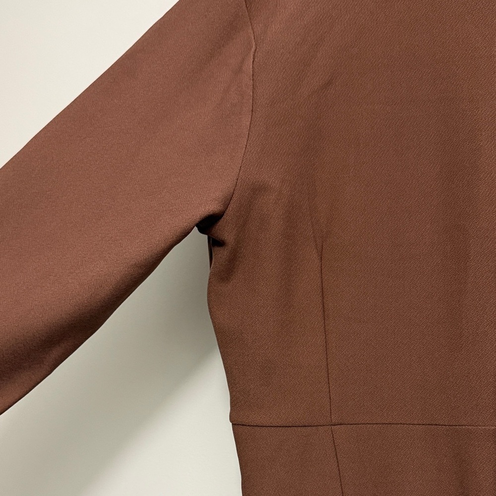 Abercrombie & Fitch Long Sleeve Brown Dress ExtraLarge Tall - Picture 9 of 10
